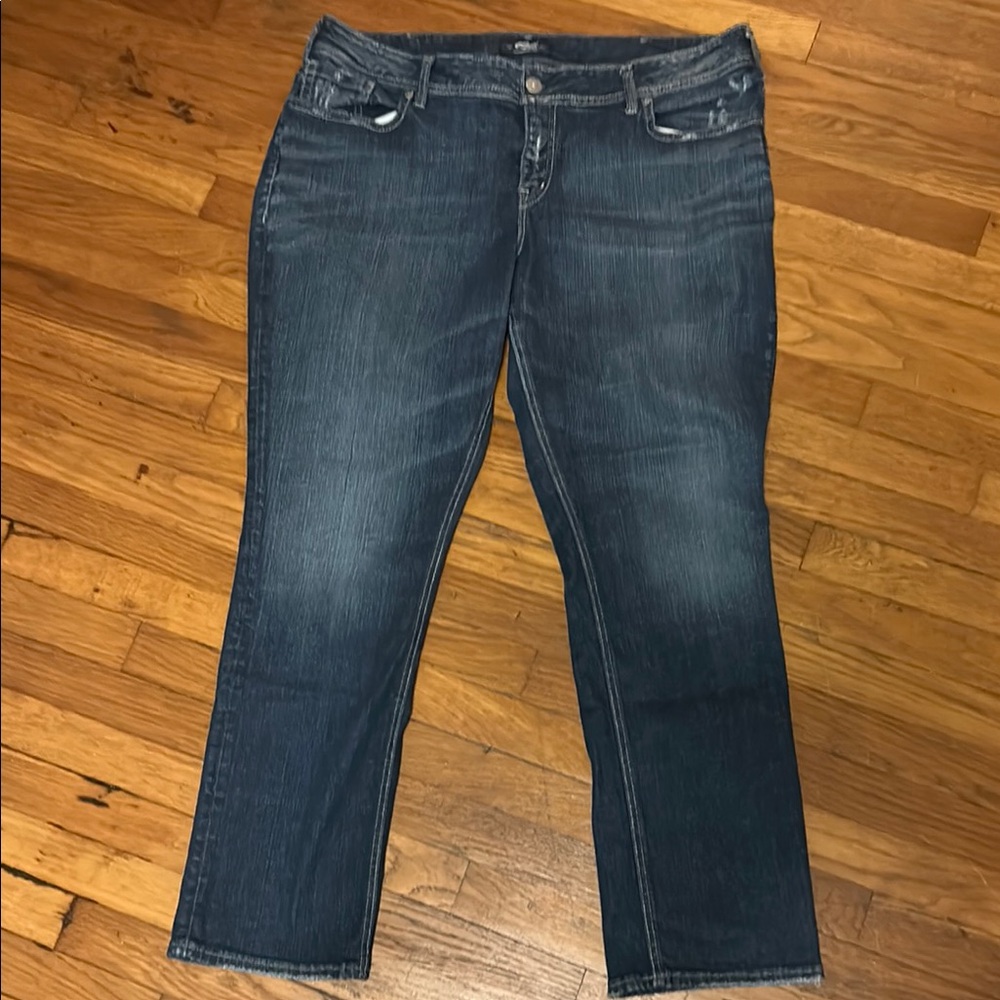 Silver Jeans Elyse Straight Plus Size 18